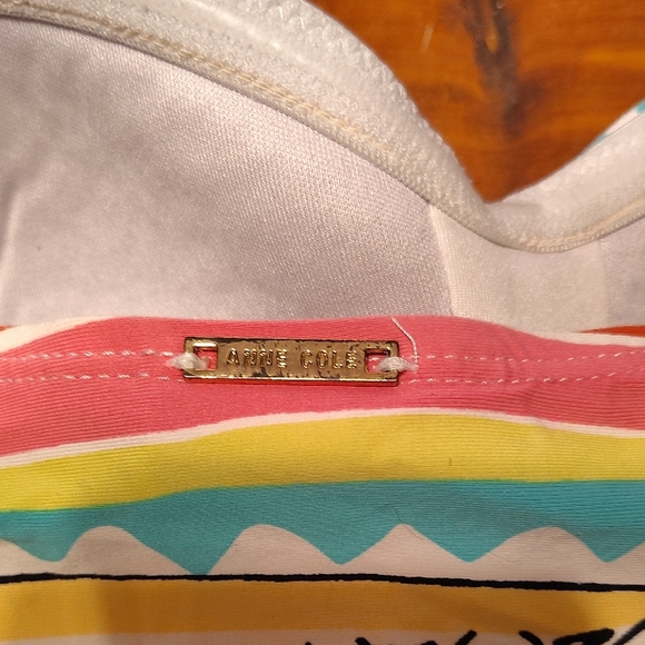 Anne Cole Multicolor Strapless Top - Picture 3 of 5